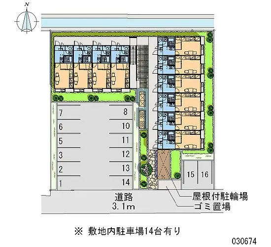 ★手数料０円★あま市甚目寺　月極駐車場（LP）